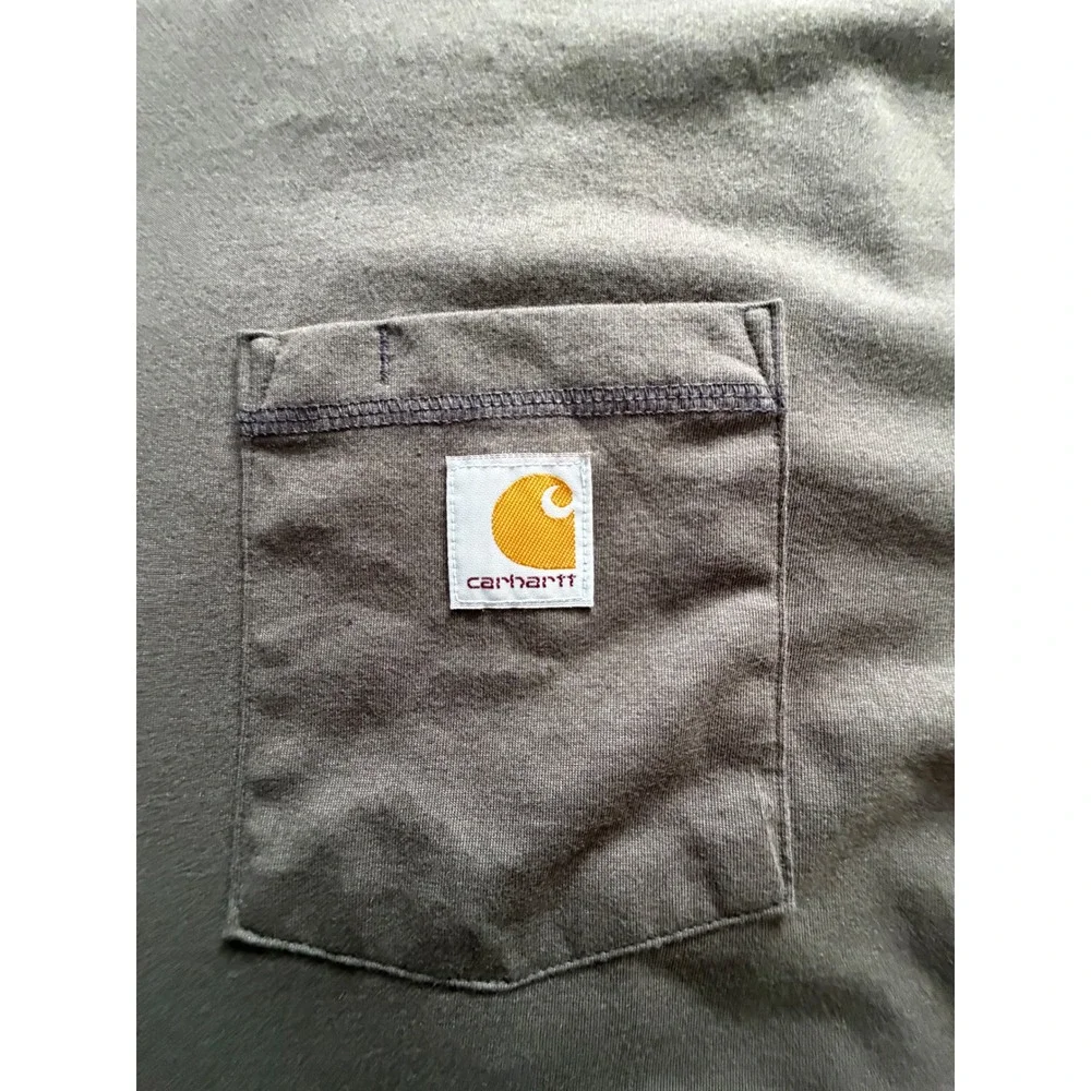 Carhartt Force Relaxed Fit Pocket T-Shirt Mens XL Green Short Sleeve -EUC